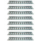 (8) Black Enamel Finish Steel E Track Tie-Down Rail System for Truck/Trailer