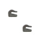 2 Weld On Grab Chain Hooks 5/16" G70 WLL 4,700 Bucket Trailer Rigging 0900103