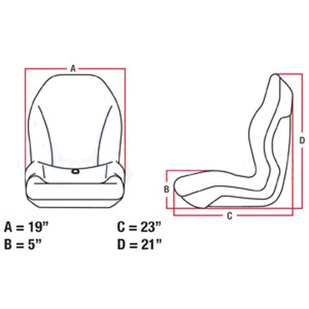 00367800 Black Vinyl Seat Fits Ferris IS1500Z IS500Z