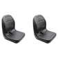00367800 Qty 2: Black Vinyl Seat Fits Dresser 412B