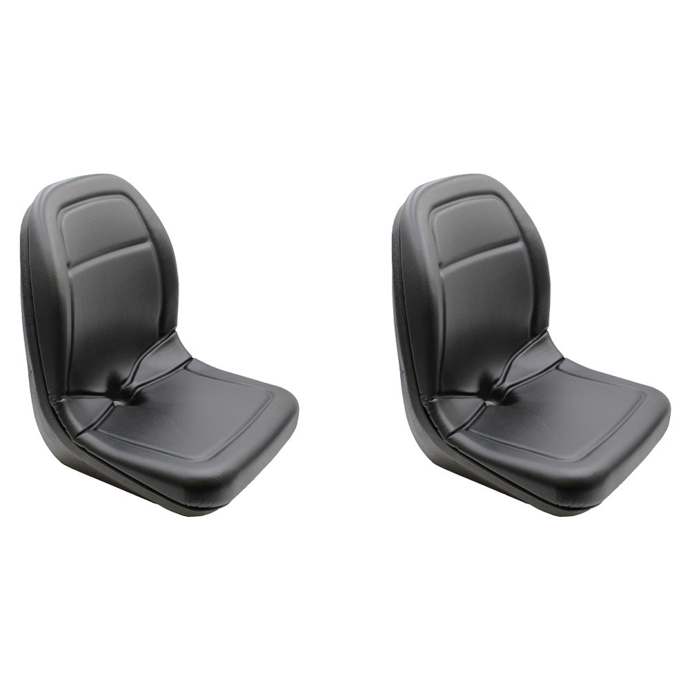 00367800 Qty 2: Black Vinyl Seat Fits Taylor-Dunn Bigfoot BigfootXL G-1500