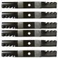 Qty 6: Toothed Mulching Blades Fits Kubota Replaces K5371-99020