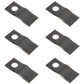 41432370 Six 4-1/8 Inch Disc Mower Blades Fits Zweeger CM135 CM1367