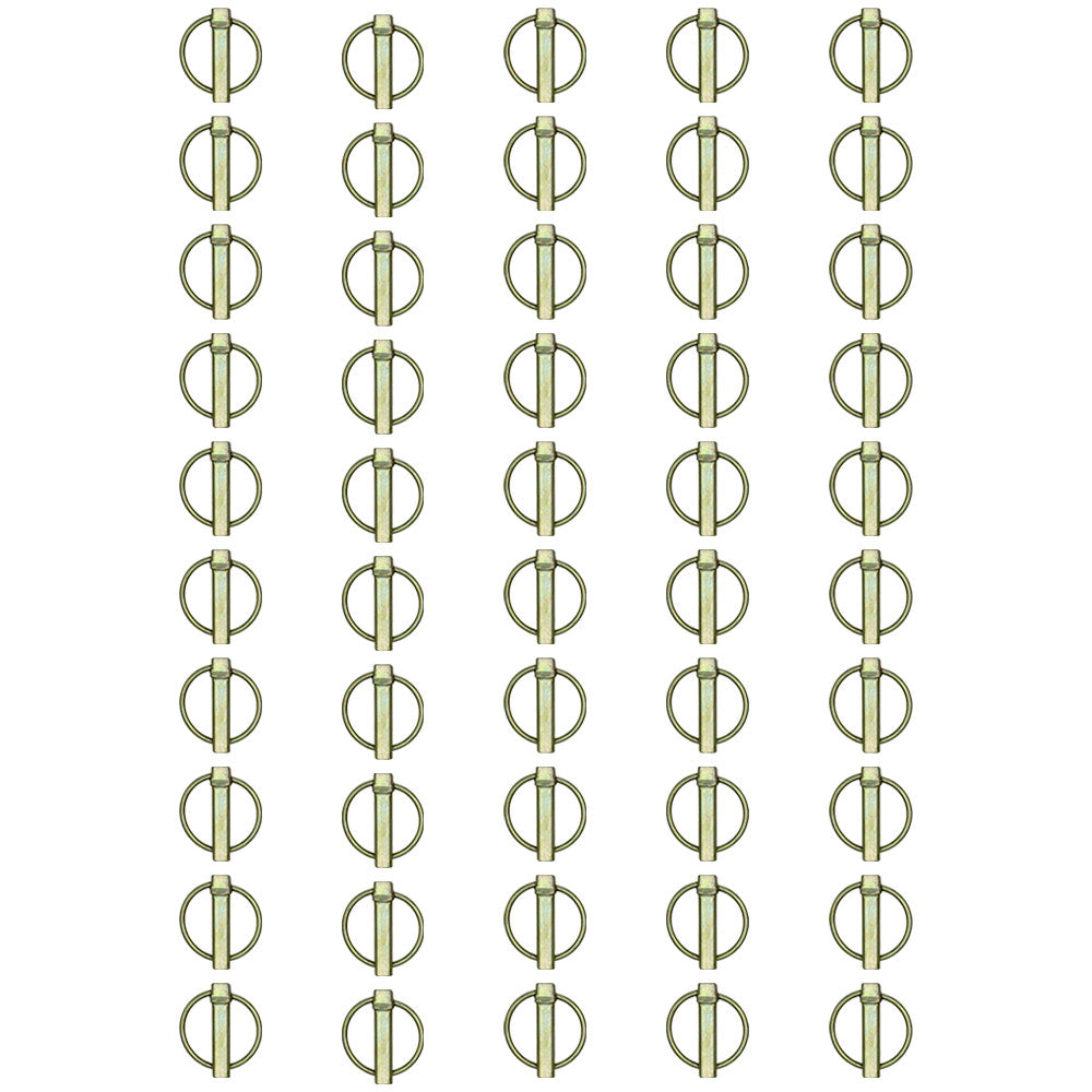 763672M91 Qty 50: Lynch Pins (5 Packs of 10 Each) Fits Massey Ferguson