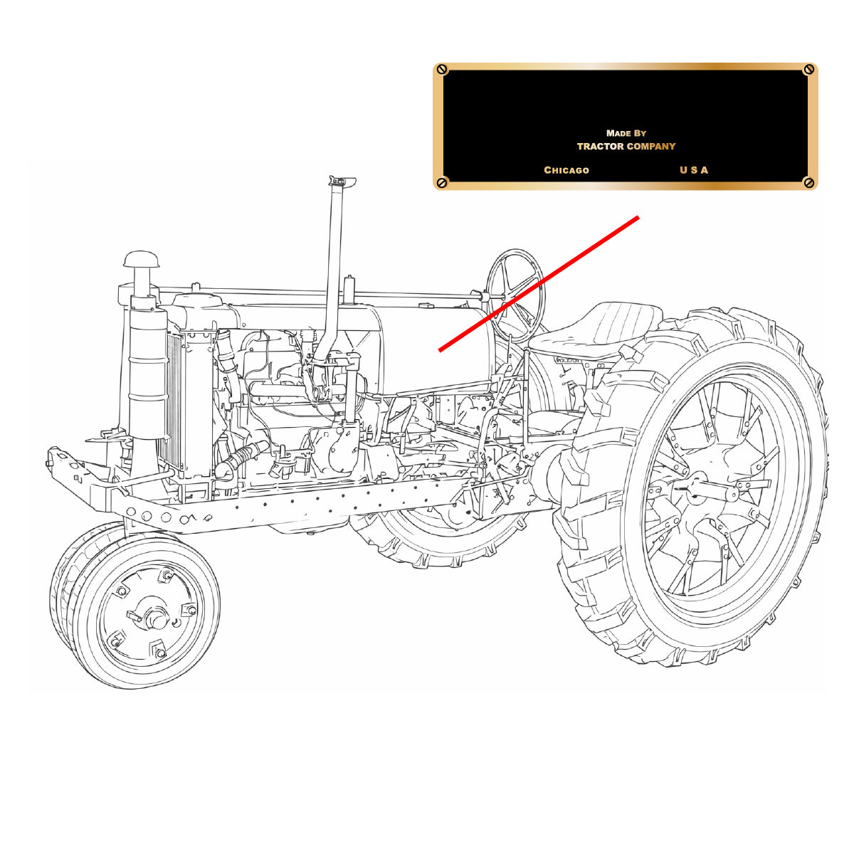Decal Fits International Harvester Replaces 7x20-MYLAR