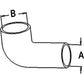 R135250 Lower Radiator Hose Fits John Deere