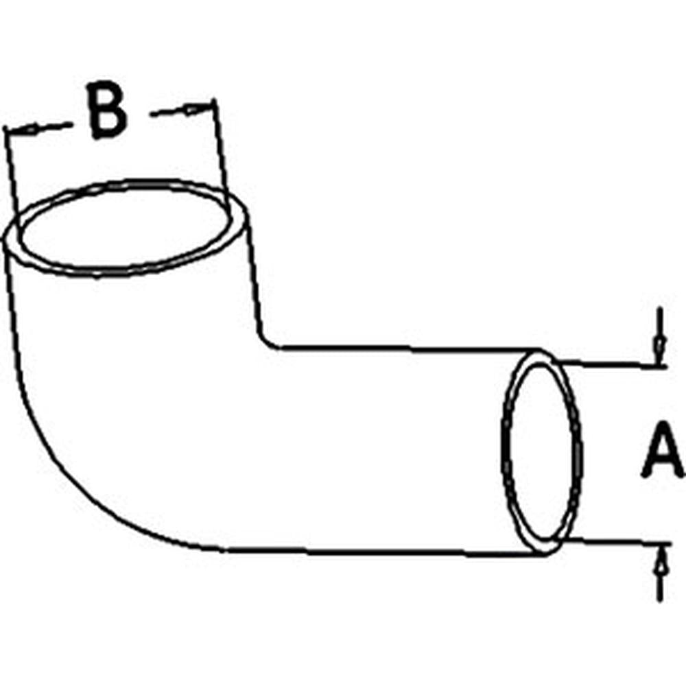 R135250 Lower Radiator Hose Fits John Deere