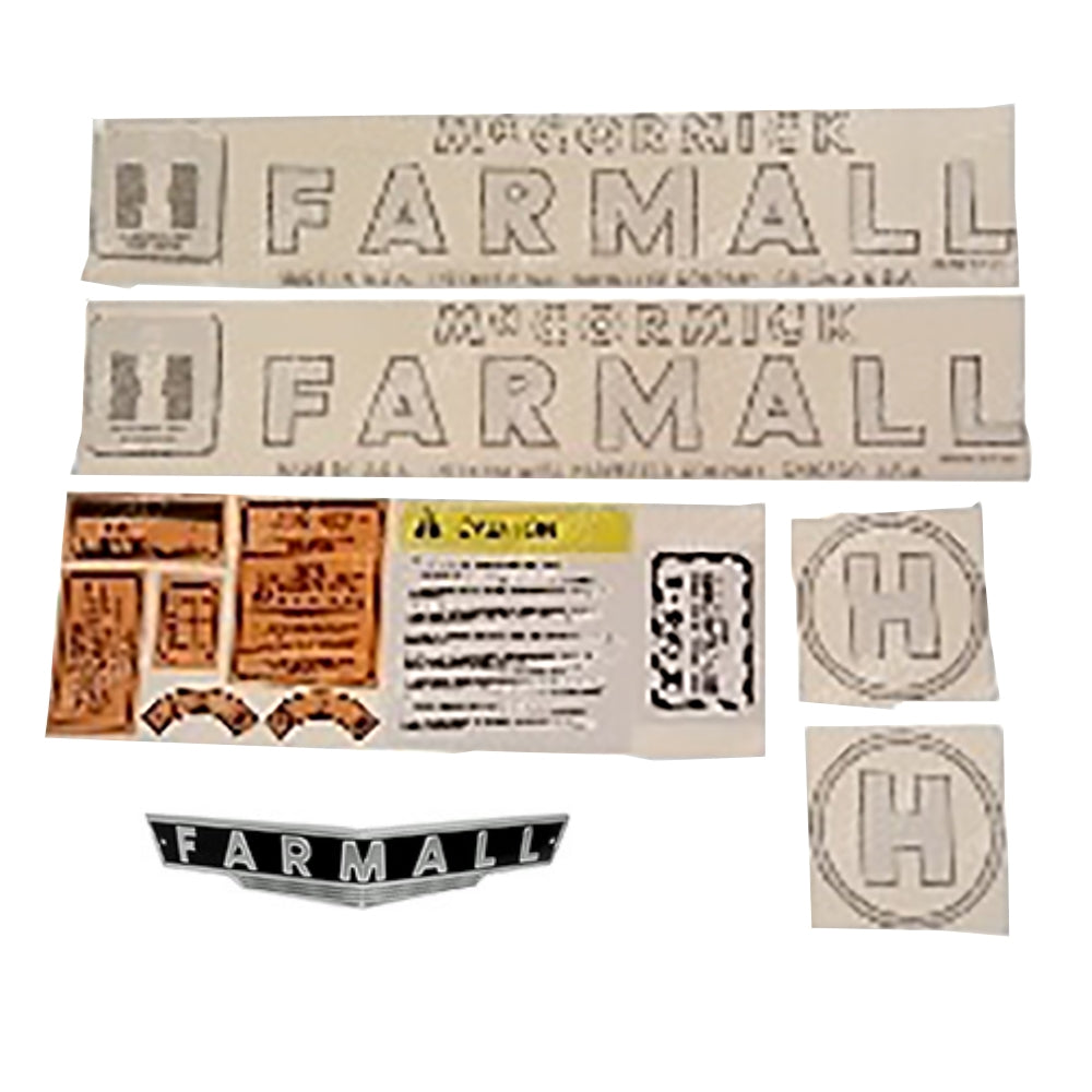Decal Set w/ Hood Emblem Fits IH Replaces D-IHCH, FA604SA
