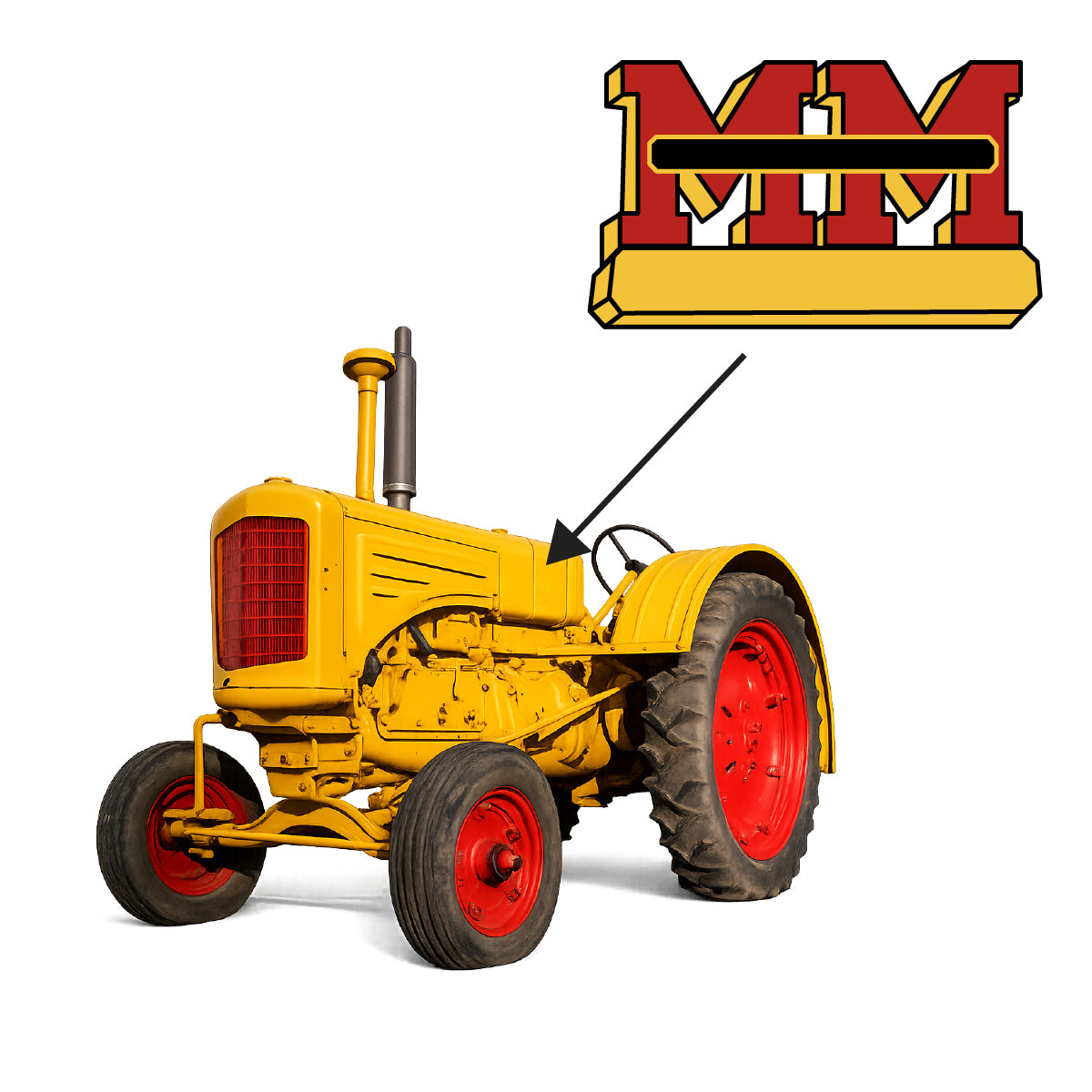 Decal Fits Minneapolis-Moline Replaces 4x7-VINYL