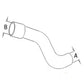 Upper Radiator Hose Fits John Deere 4050 4250 4440 4450 4630 R53407