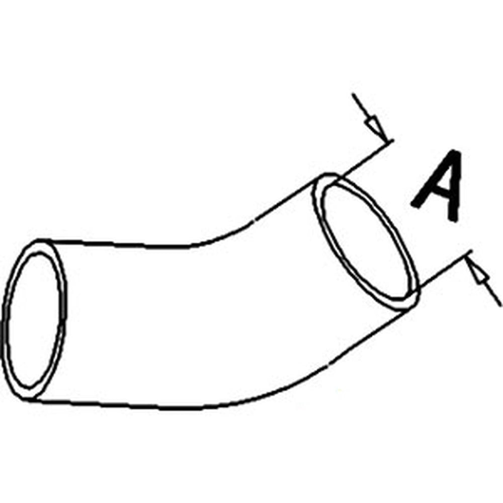 JDS4965-STR Lower Radiator Hose Fits John Deere 4050 4055 4250 4255 4450 4455