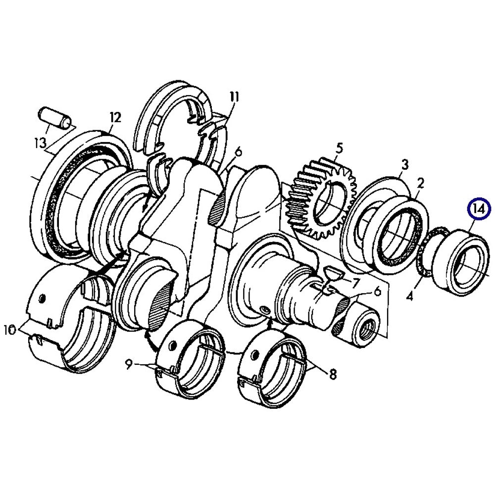 R21989 Front Crankshaft Sleeve Fits John Deere