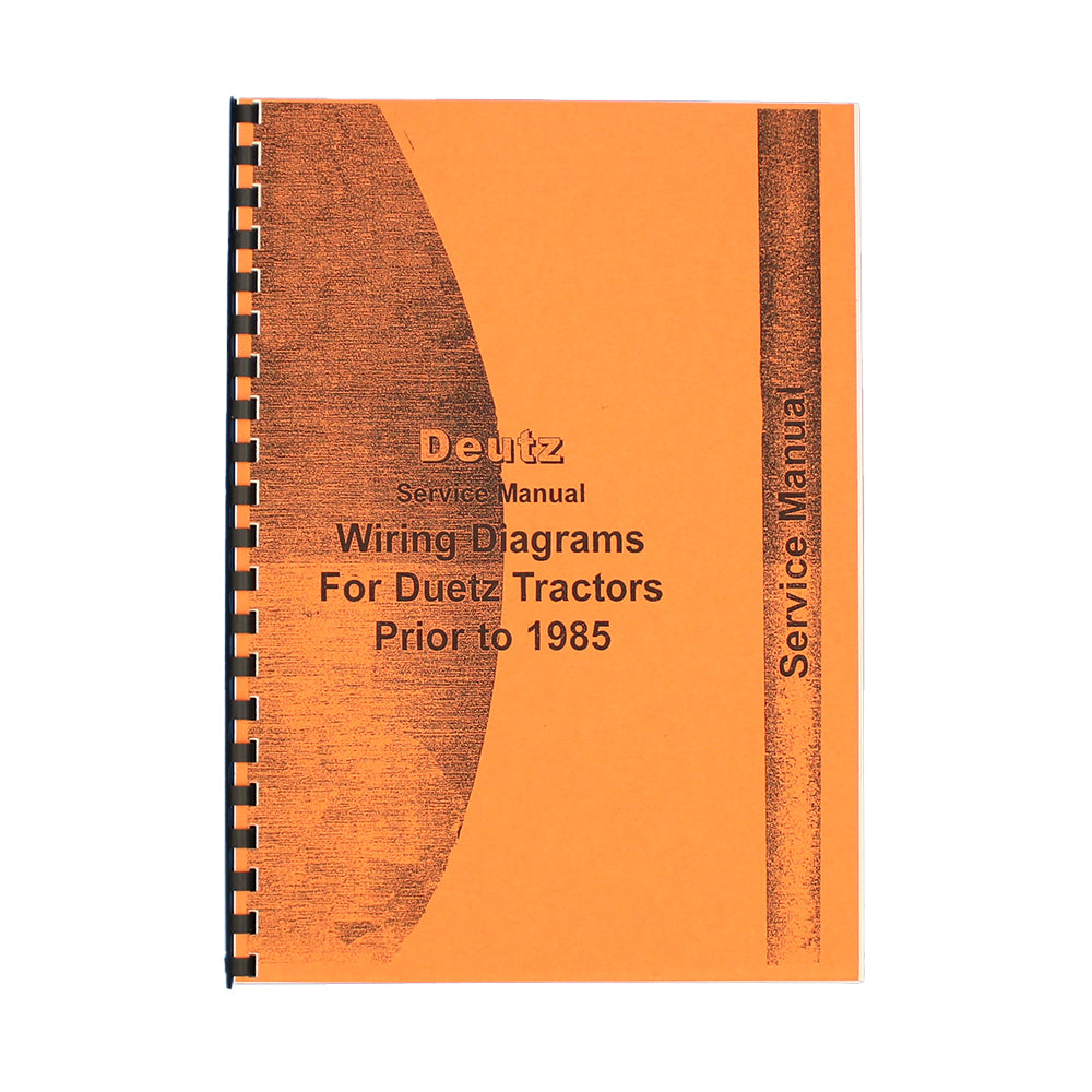 DE-S-WIRING Wiring Only Service Manual Fits Deutz