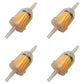 (4) Fuel Filters Fits Gator AM116304 4x2 6x4 Fits Cushman 821814 Fits Kawasaki