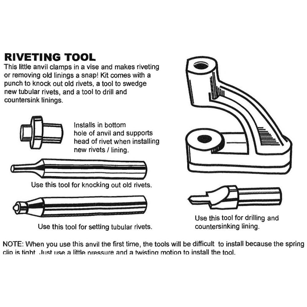 Brake Riveting Tool Fits Ford Replaces RAPMIS1131