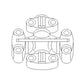 RE52347 New Cross & Bearing Fits John Deere 7600 7610 7700 7710 7800 7810