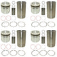RE64509 Four Piston Liner Kits Fits John Deere 2256 2258 2264 2266 330LC 3554