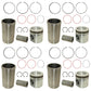 RE64509 Four Piston Liner Kits Fits John Deere 2256 2258 2264 2266 330LC 3554