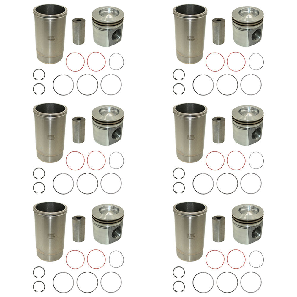 RE64509 Six Piston Liner Kits Fits John Deere 2256 2258 2264 2266 330LC 3554