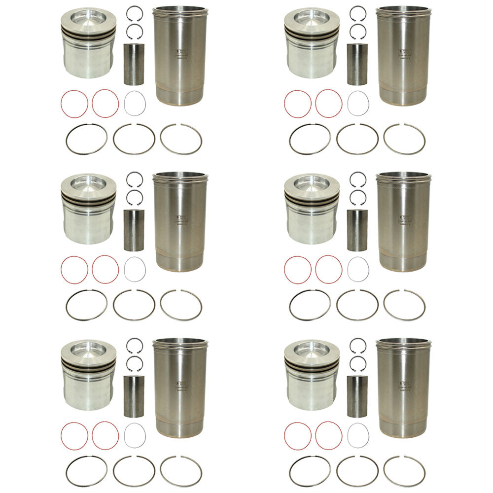 RE64509 Six Piston Liner Kits Fits John Deere 2256 2258 2264 2266 330LC 3554