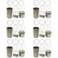 RE64509 Six Piston Liner Kits Fits John Deere 2256 2258 2264 2266 330LC 3554