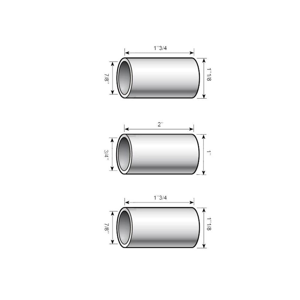 S.2262 Top and Lower Link Conversion Bushings (Fits CAT. 2 to 1) (3 pcs. Agripak