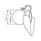 S.33000 Lower Link Ball, Guide Cone and Linch Pin (Fits CAT. 2/2) Fits Landini
