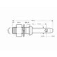 S.5188 Heavy Duty Lower Link Implement Pin (Fits CAT. 1)