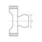 S.6660 PTO Wide Angle Tube Yoke Size: 34.5 x 4mm, Ref: OvGA. Fits Walterscheid