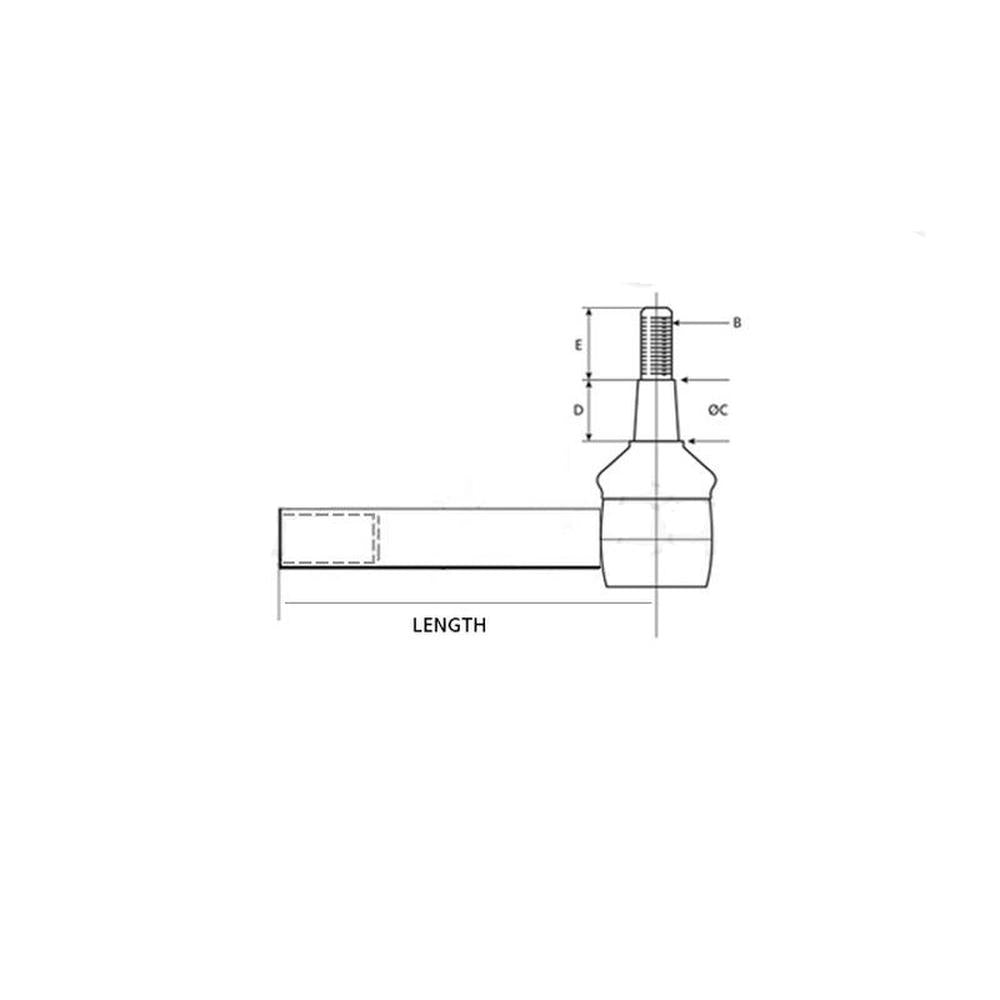 S.70600 Tie Rod End, Female Thread Fits Landini