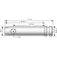 S.72 Lower Link Pin - Standard (Fits CAT. 1) Fits Massey Ferguson