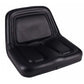 Bucket Seat, Black Vinyl Fits New Holland Replaces 70272369