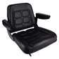 S830801 Low Back Seat, Black Vinyl Fits John Deere