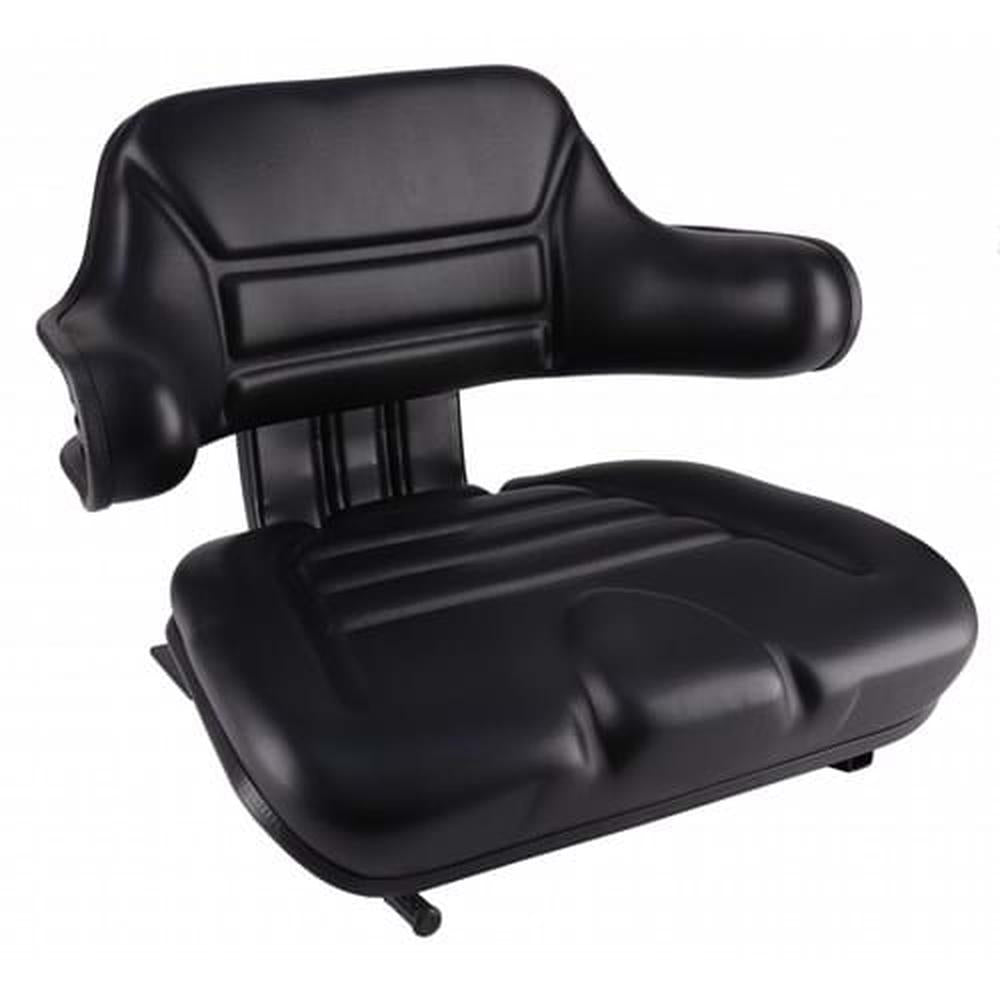 S830804-HYC Wrap-Around Seat, Black Vinyl Fits Allis Chalmers