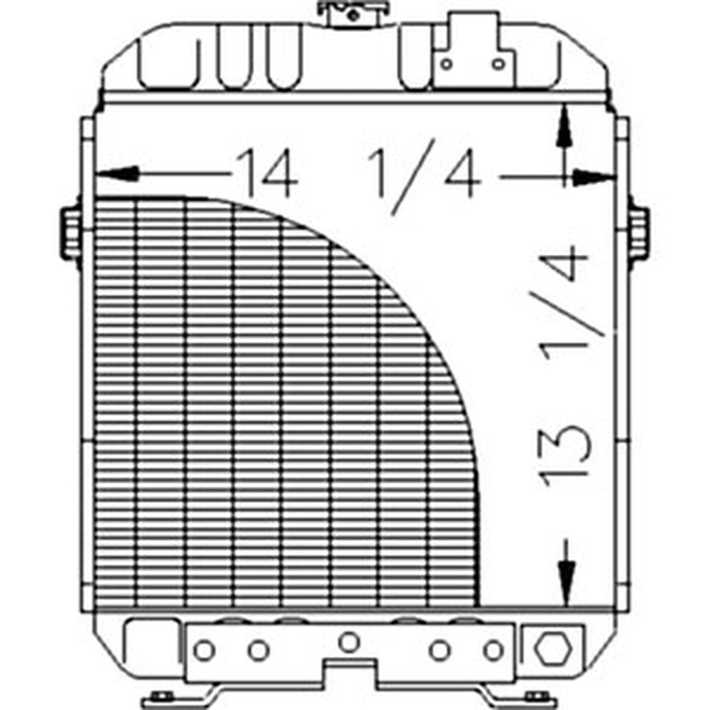 Radiator Fits Ford/New Holland Replaces SBA310100431