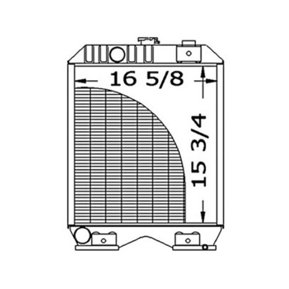 Radiator Fits 1320 1520 1620 T1510 T1520 TC30 219925 SBA310100620 SBA310100620-A