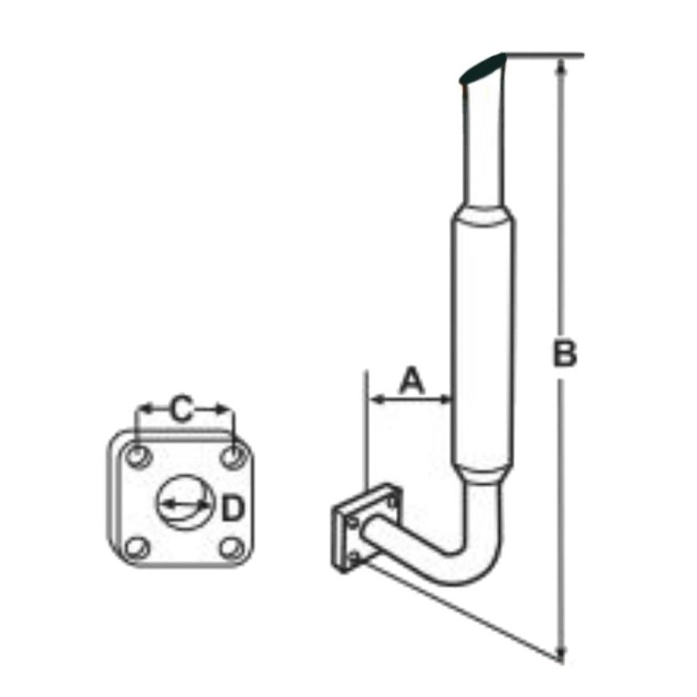 S70560 Muffler Fits Ford/New Holland 2110