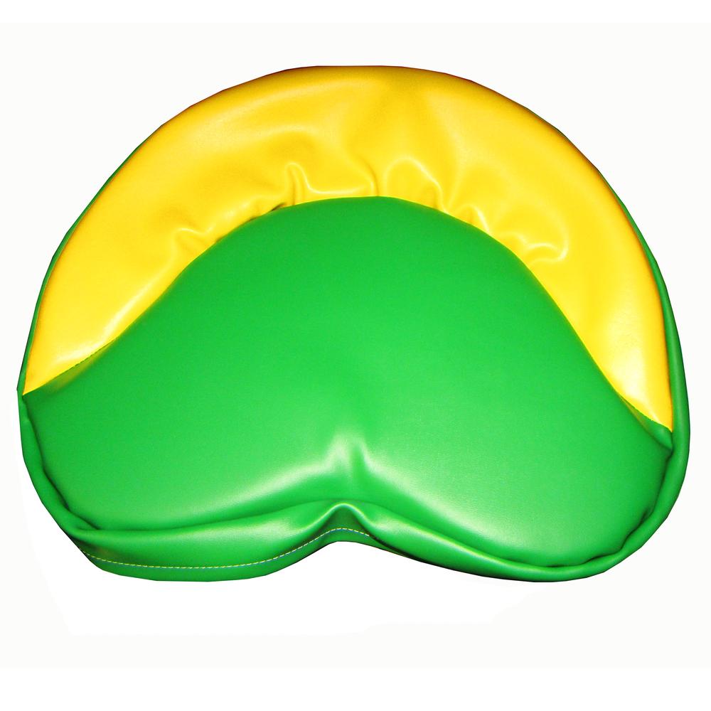 GREEN&YELLOWCOVER-19JD 19" Green & Yellow Seat Cover Fits John Deere