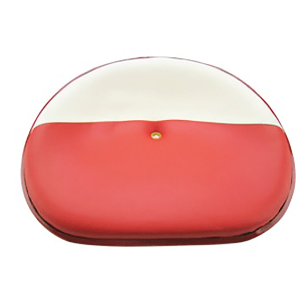 SEQ90-0002 - Red & White Vinyl Steel Pan Seat