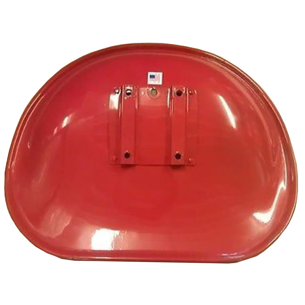 SEQ90-0002 - Red & White Vinyl Steel Pan Seat