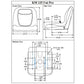 One (1) New Aftermarket Grey Vinyl Seat Fits Ford/New Holland Models