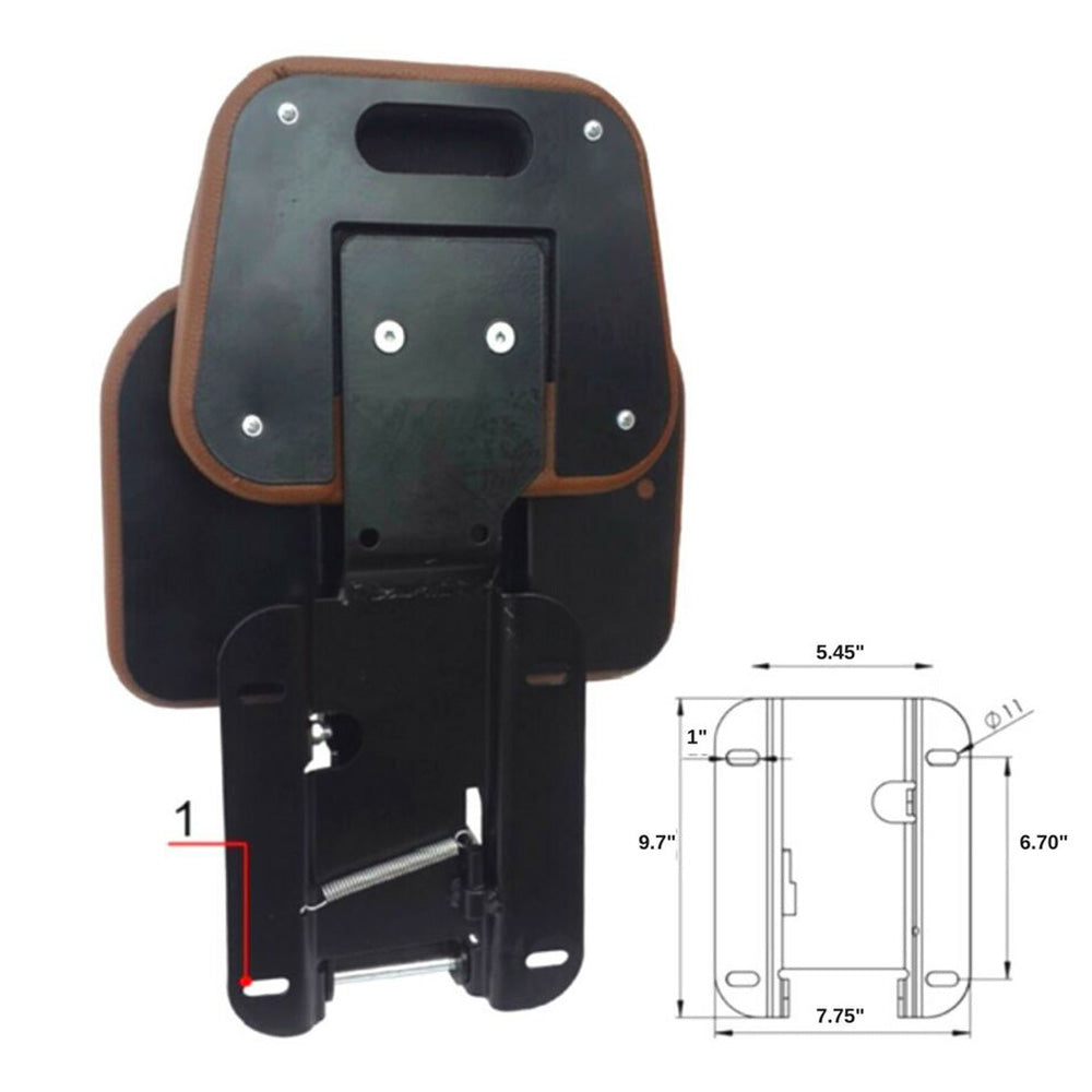SIDE PASSENGER RUMBLE INSTRUCTIONAL BUDDY SEAT Fits Kubota M130X