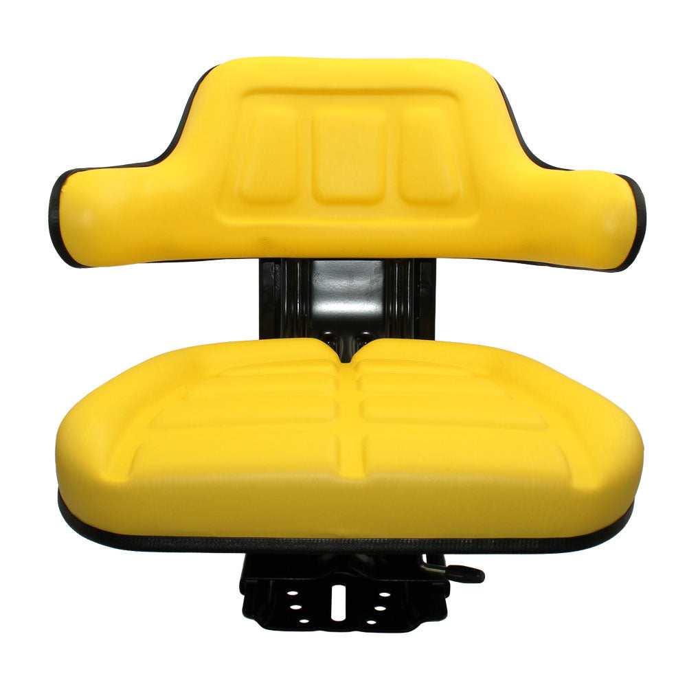 UNIVERSAL Tractor Yellow Vinyl Seat Fits John Deere 1020 2755 2940 2955 300 LB