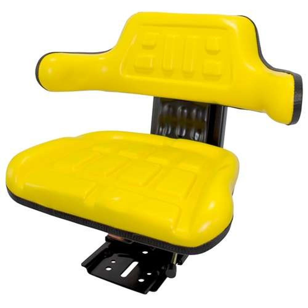 Yellow Universal Tractor Suspension Seat Fits John Deere 2550, 2630, 2640, 2750