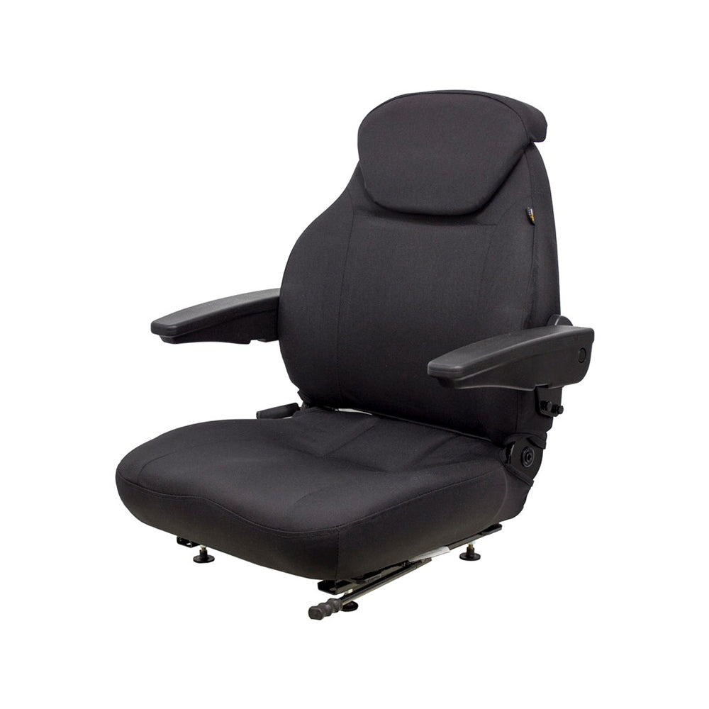 SEQ90-0168 Black Cordura Fabric Seat Assembly Fits Caterpillar 245B 307SSR