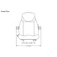 SEQ90-0168 Black Cordura Fabric Seat Assembly Fits Caterpillar 245B 307SSR