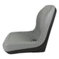 Compact Tractor Skid Steer Loader UTV Lawn Garden Mower Seat Gray 1 Pair (2)