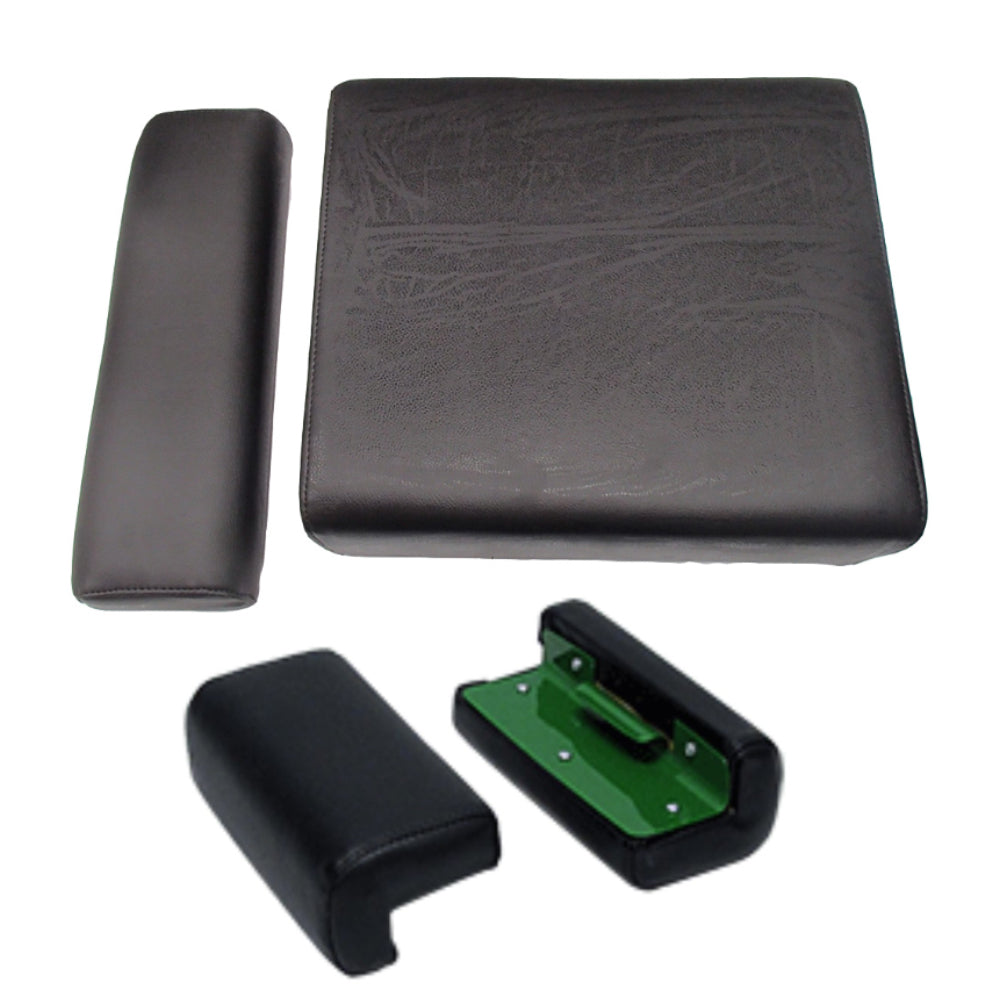 AM339T Black Backrest, Seat Cushion, & Arm Rest Set Fits John Deere 1010 320 330