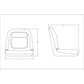 Ultra High-Back Yellow Seat Fits Riding Lawn Mowers Compact Tractors UTV Gators