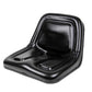 135001BK Black Deluxe High-Back Steel Pan Seat Fits Universal Products